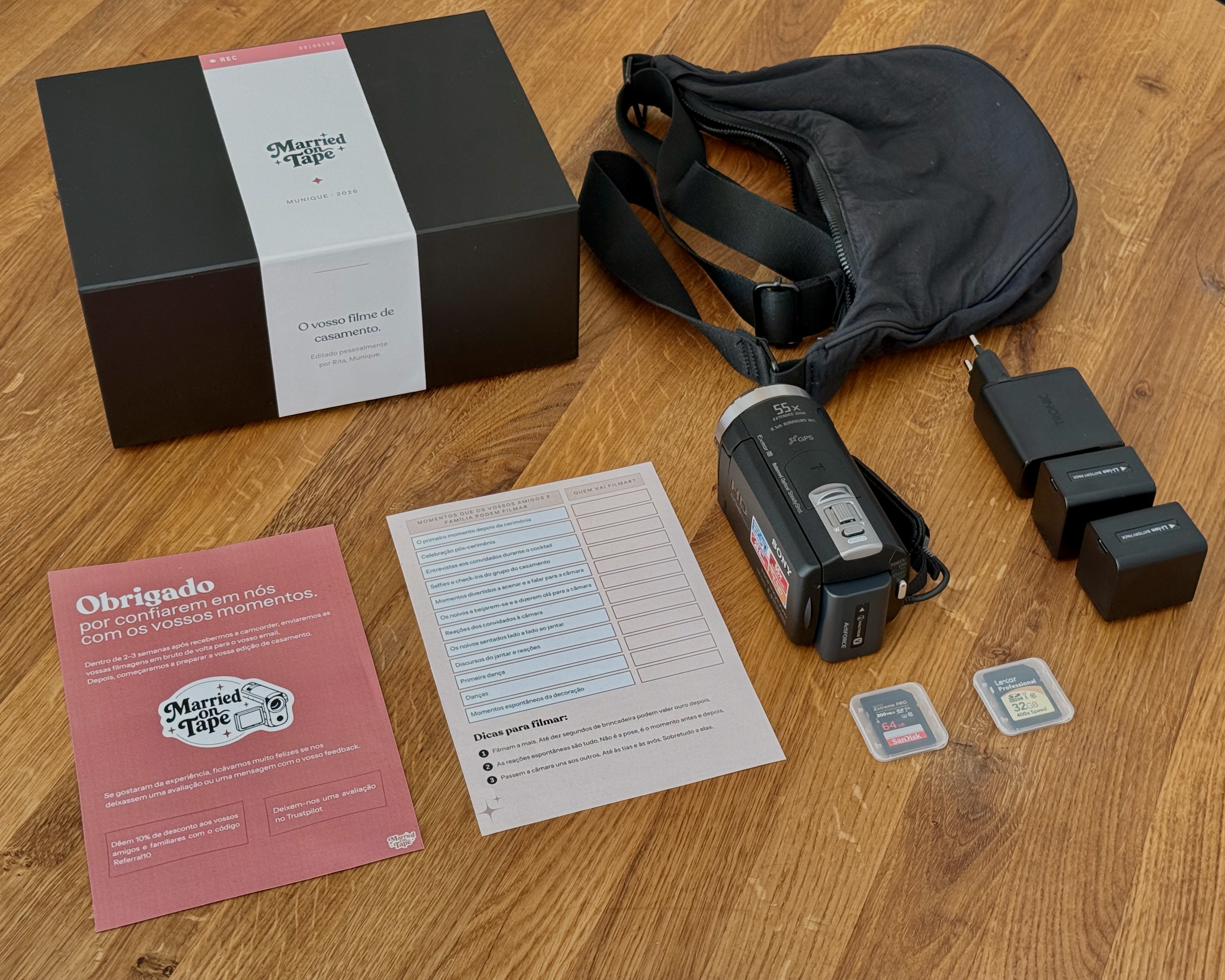 Inhalt der Married on Tape Camcorder-Box